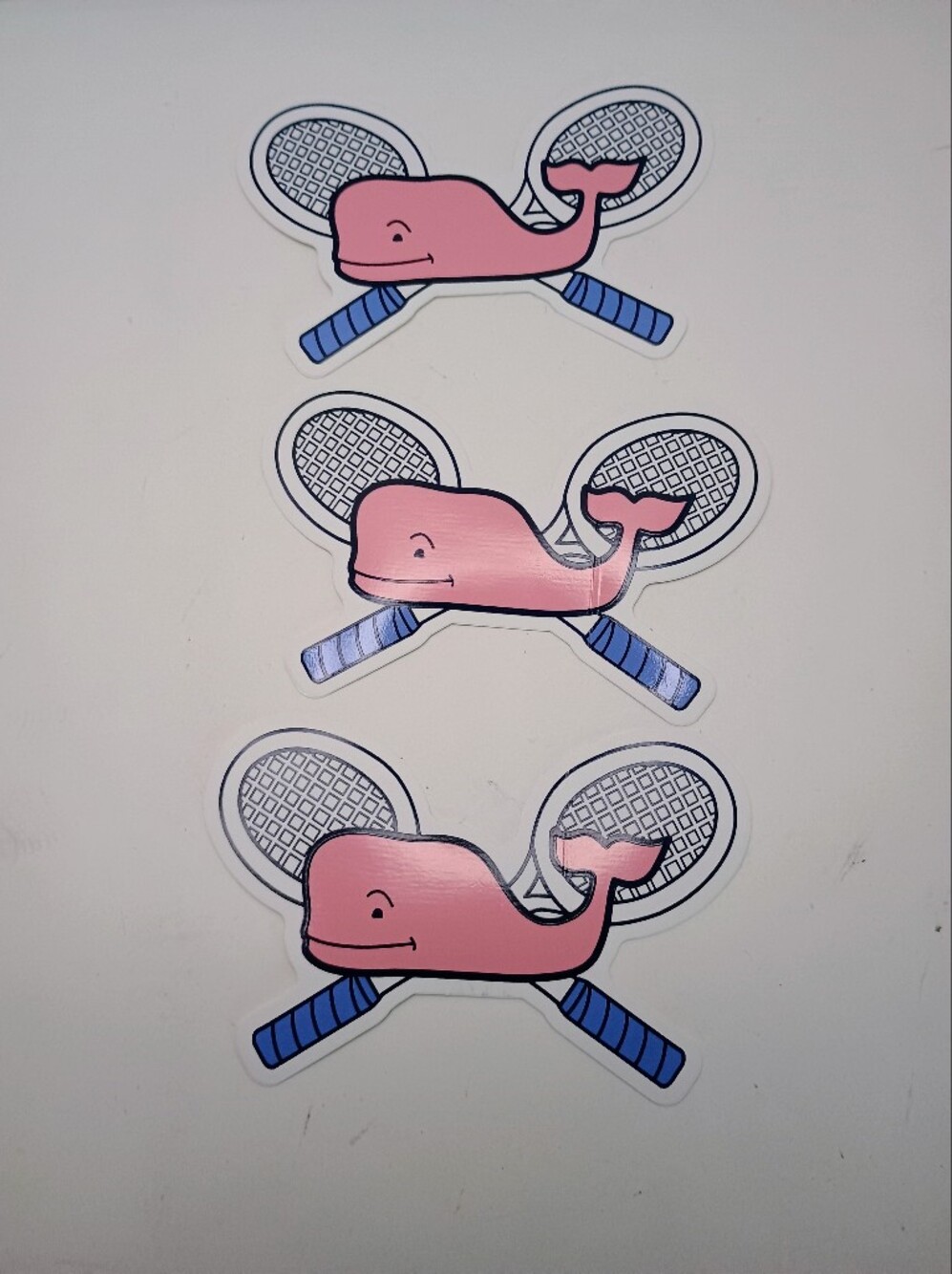 Vineyard Vines Pink Flamingo Tennis Sticker 3 Stickers